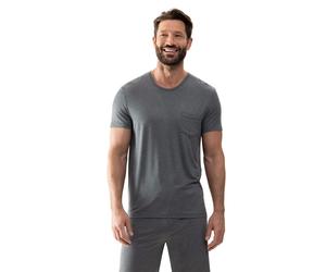 Mey Jefferson Regular Fit T-Shirt Rundhals Quartz, Einfarbig