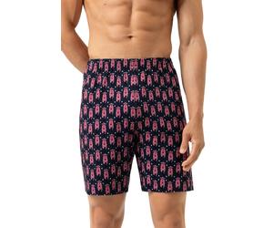 Mey Kurze Schlafhose yacht blue, Gemustert