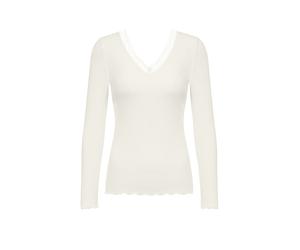 MEY Langarmshirt WOOL EXPRESSIVE oatmilk rosa | L