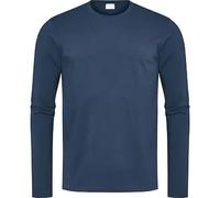 Mey Longsleeve Herren Rundhals Baumwolle blau, 8 (XXL)
