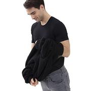 Mey Loungewear Serie Hybrid T-Shirt Herren Shirts 1/2 Arm Schwarz (L)