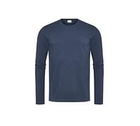 Mey Longsleeve Herren Rundhals Baumwolle blau, 8 (XXL)