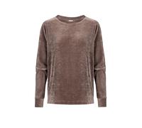 MEY Loungewear Sweater VELVET DREAM milk n coffe hellbraun | L