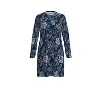 Nachthemd langarm Serie Nostalgia Deep Marine blau 50