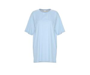 MEY Nachthemd - Sleepshirt SIMPLE STRIPES alice blue hellblau | 44