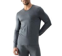 MEY Pyjama Langarmshirt JEFFERSON quartz melange grau | L