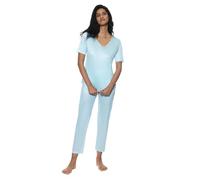 Mey Nachtwäsche Serie Little Tiles Damen Schlafanzüge Blue Paradise L(42)