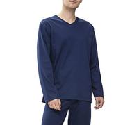 Mey Herren Langarmshirt Melton Neptune Homewear 20720 Blau Größe 54
