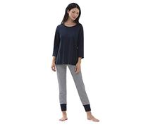 Mey Nachtwäsche Serie Paula Damen Schlafanzüge 7/8 Night Blue XXL(46)