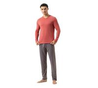 Mey Schlafanzug Pure Rose Stripes – Herren, lang, gestreift, Rose Brick – XXL