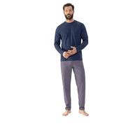 Schlafanzug MEY "RED TILE" Gr. XL, blau (yacht blue) Damen Homewear-Sets (31595946-XL) yacht blue
