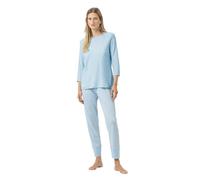 Mey Pyjama-Anzug Simple Stripes Damen 7/8-lang, 3/4-Arm Grau Größe 44