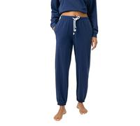 Mey Pyjama-Hose Solid Love Damen mit elastischen Beinabschlüssen Dunkelblau Größe M