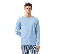 Mey Solid Night Regular Fit Longsleeve blau, Einfarbig