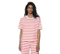 Mey Nachtwäsche Serie Summer Stripes Damen Homewear-Oberteile Red Lobster S(S)