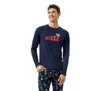 Mey Nachtwäsche Serie x Peanuts Herren Homewear Shirts Yacht Blue (S)