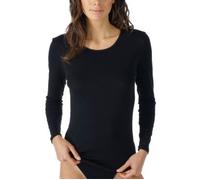 Mey Feinripp Damen-Unterhemd, langarm Noblesse 40 schwarz