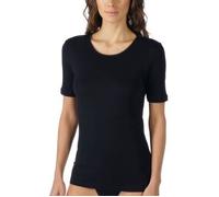Mey Noblesse T-Shirt Schwarz Baumwolle 48 Damen