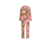 MEY Pyjama FLOWER WHIRL golden fern olive | M