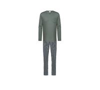 Mey Nachtwäsche Serie Rough Stripes Herren Schlafanzüge lang Grey Hunter (XL)