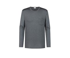 MEY Pyjama Langarmshirt JEFFERSON quartz melange grau | M