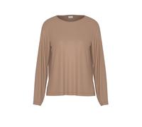 MEY Pyjama Langarmshirt PURE SHINE beige | L