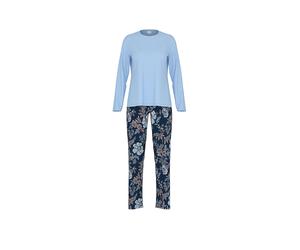 MEY Pyjama NOSTALGIA deep marine dunkelblau | 48