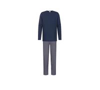 Schlafanzug MEY "RED TILE" Gr. S, blau (yacht blue) Damen Homewear-Sets (31595946-S) yacht blue