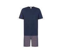 MEY Pyjama yacht blue dunkelblau | M