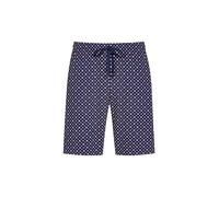 Pyjamashorts MEY "Tie Minimal", Herren, Gr. L, N-Gr, blau (neptune), Interlock, Obermaterial: 100% Baumwolle, bequem kniefrei, Hosen, Komfortbund mit Kordelzug (96951046-L) neptune