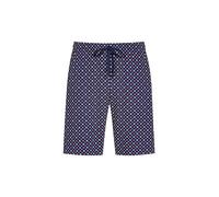 Pyjamashorts MEY "Tie Minimal", Herren, Gr. M, N-Gr, blau (neptune), Interlock, Obermaterial: 100% Baumwolle, bequem kniefrei, Hosen Pyjamashorts, Komfortbund mit Kordelzug (96951046-M)