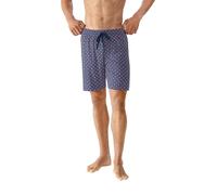 Mey Pyjamashorts Herren Jersey-Baumwolle blau gemustert, XL