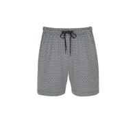 MEY Pyjamashorts ROUND GEO thunder grey blau | L