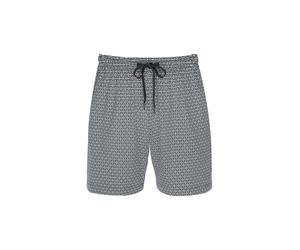 MEY Pyjamashorts ROUND GEO thunder grey blau | M