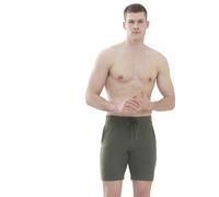 Mey Regular Fit Kurze Jogginghose Safari Green, Einfarbig