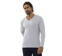 Mey Langarm-Shirt Dry Cotton Colour Regular Fit Graumelliert Herren Größe M