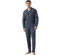 Mey Regular Fit Schlafanzug blau, Bedruckt