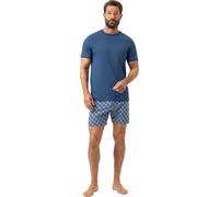 Mey Regular Fit Schlafanzug blau, Bedruckt