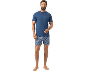 Mey Regular Fit Schlafanzug blau, Bedruckt