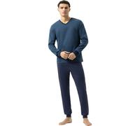 Mey Regular Fit Schlafanzug blau, Gemustert