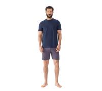 Mey Shorty Red Tile, 100% Baumwolle, Kurzarm – Damen Gr. M, Yacht Blue