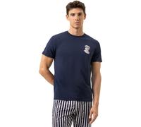 Mey Regular Fit T-Shirt blau, Bedruckt