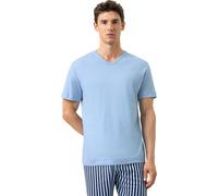 Mey Regular Fit T-Shirt Rundhals blau, Einfarbig