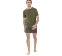 Mey Regular Fit T-Shirt Rundhals Safari Green, Einfarbig