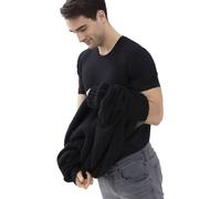 Mey Tagwäsche Serie Hybrid T-Shirt Herren Shirts 1/2 Arm Schwarz 6XL(6XL)