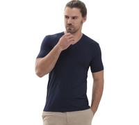 Mey T-Shirt Herren V-Ausschnitt Mikrofaser blau, XXL
