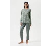 Mey Schlafanzug 7/8 lang, langarm "Painted Paisley" Dusty Teal 42