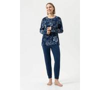 Mey Schlafanzug 7/8 langarm "Nostalgia" Deep Marine 44