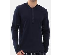 Mey Schlafanzug Oberteil Herren blau, L