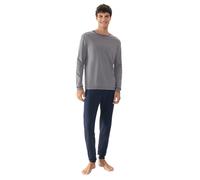 Mey Nachtwäsche Serie Pure Night Herren Schlafanzüge lang Quartz Grey L(L)